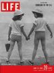 Life Magazine, June 19, 1950 - Girls holding hands on beach