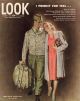 Look Magazine, January 9, 1945 - Illustration by Douglass Crockwell of a returning soldier reuniting with his wife