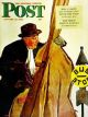 Saturday Evening Post, January 22, 1944 - Bass Fiddle at Bus Stop
