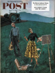 Saturday Evening Post, June 6, 1953 - Farmer and Female Artist in Field
