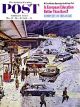 Saturday Evening Post, December 24, 1960 -  Commuter Station Snowed In