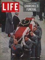 Life Magazine, February 5, 1965 - Churchill's casket