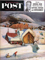 Saturday Evening Post, January 23, 1954 - Deep Snow Fall