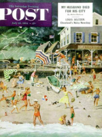 Saturday Evening Post, July 10, 1954 - Thunderstorm at the Shore