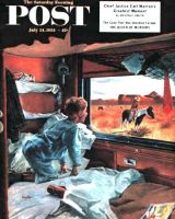 Saturday Evening Post, July 24, 1954 - Train Window on the West
