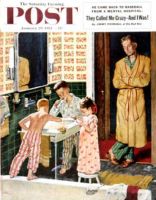 Saturday Evening Post, January 29, 1955 - Brushing Their Teeth