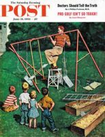 Saturday Evening Post, June 16, 1956 - Swing-set