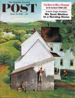 Saturday Evening Post, June 23, 1956 - Helping Dad Paint
