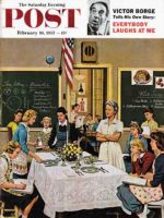 Saturday Evening Post, February 16, 1957 - Setting the Table