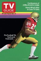 TV Guide,  September 2, 1978 - Pro Football '78: Facts and Forecasts