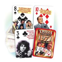 1971 Trivia Challenge Playing Cards: 51st Birthday or Anniversary Gift