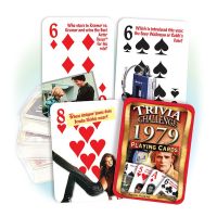 1979 Trivia Challenge Playing Cards: 42th Birthday or Anniversary Gift
