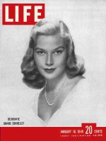 Life Magazine, January 10, 1949 - Debutante season, woman model