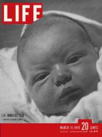 Life Magazine, March 14, 1949 - Baby, Three hours old