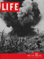 Life Magazine, April 9, 1945 - Iwo Jima explosion