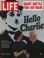 Life Magazine, April 21, 1972 - Charlie Chaplin with wife Oona
