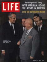 Life Magazine, August 9, 1963 - Averell Harriman and Nikita Krushchev