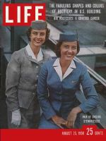 Life Magazine, August 25, 1958 - Airline stewardesses