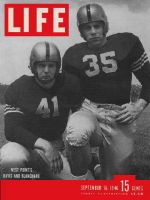 Life Magazine, September 16, 1946 - Davis and Blanchard, football