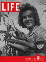 Life Magazine, September 27, 1943 - Woman Harvester