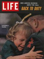 Life Magazine, November 3, 1961 - National Guard with crying daughter