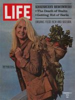 Life Magazine, December 11, 1970 - Model with health food