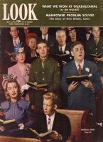 Look Magazine, May 4, 1943 - People singing in church