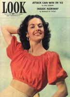 Look Magazine, July 27, 1943 - Beverly Lloyd, Pretty woman in midriff top