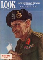 Look Magazine, August 10, 1943 - Artwork of General Montgomery