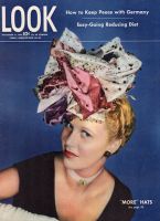 Look Magazine, November 14, 1944 - Very fancy hat by Lilly Dache