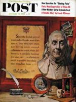 Saturday Evening Post, January 19, 1957 - Ben Franklin Quote