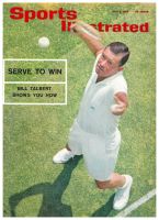 Sports Illustrated, July 5, 1965 - Bill Talbert tennis lesson - Serve to Win